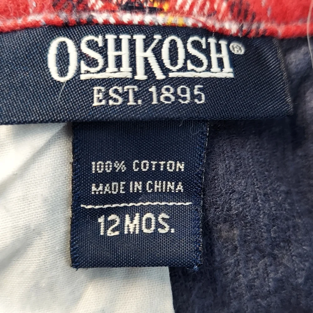 🎁 10/$25- corduroy overall with plaid lining,  12 months, navy blue